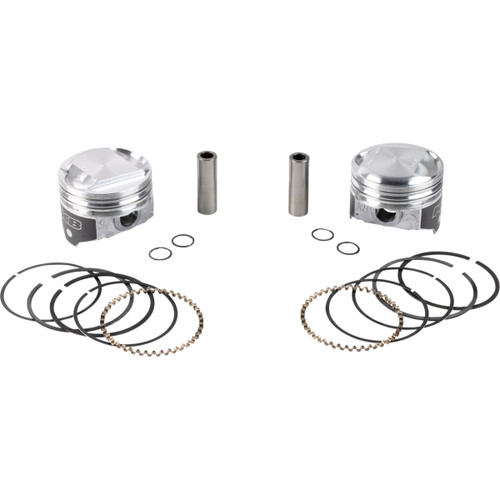 KB Performance #KB266.030 - Piston Kit - 3.498" +0.030" - 10.5:1 CR - 80" Evolution Big Twin