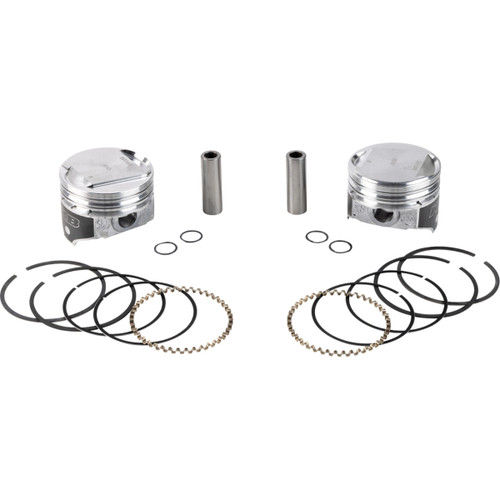 KB Performance #KB305.010 - Piston Kit - 3.498" +0.010" - 9.6:1 CR - 80" Evolution Big Twin