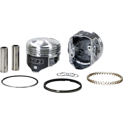KB Performance #KB297.STD - Piston Kit - 3.498" Standard - 8.3:1 CR - 4.250" Stroke - 80" Big Twin