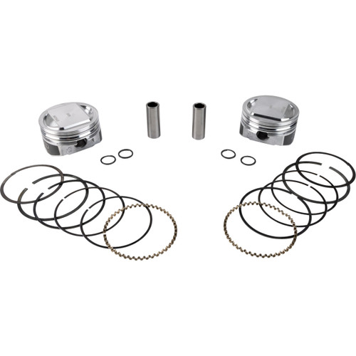 KB Performance #KB411.005 - Piston Kit - 3.875" +0.005" - 10.5:1 CR - 95" Twin Cam Big Bore