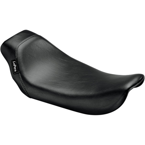 LE Pera #LN-003 - Bare Bones Solo Seat - Smooth - Black - FXDWG '96-'03