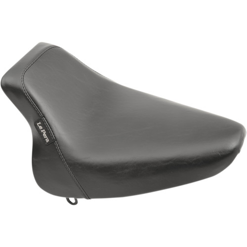 LE Pera #LX-007 - Bare Bones Solo Seat - Smooth - Black - Softail '00-'07