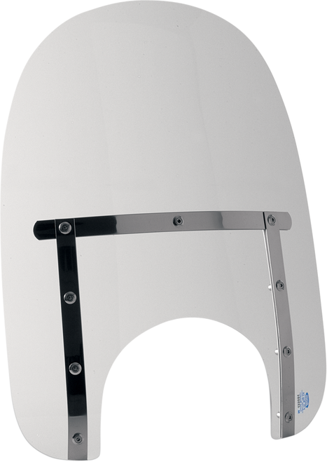 Memphis Slim Windshield - 17" - 9" Headlight Cut - Clear