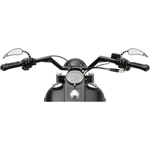 Trask #TM-2019BK - 1-1/4" V-Line Handlebar - Standard - Black