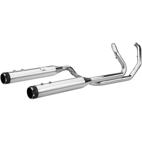 S&S Cycle #550-0699C - El Dorado Dual Exhaust System - Chrome - Black Thruster