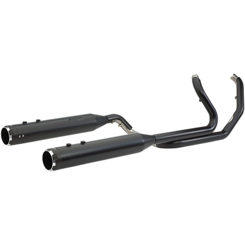 S&S Cycle #550-0700C - El Dorado Dual Exhaust System - Black - Black Thruster