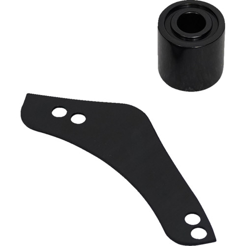 Arlen Ness #600-058 - Replacement Breather Bolt Cover Plate - Inverted/Method/Clear Tear/Sidekick - Right - Black