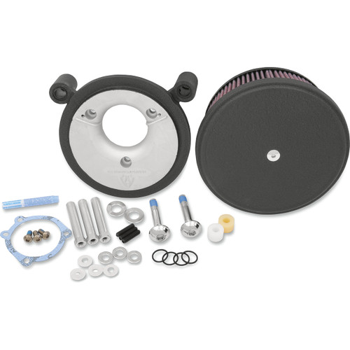 Arlen Ness #18-821 - Big Sucker™ Stage II Air Filter Kit - Wrinkle Black