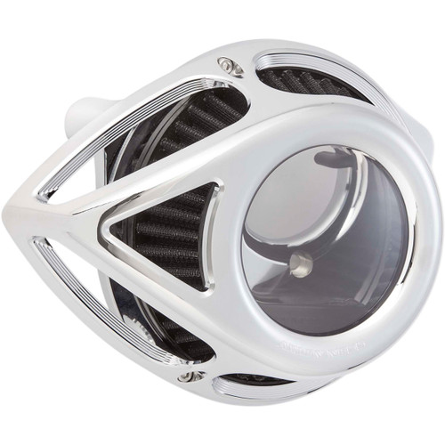 Arlen Ness #18-988 - Clear Tear Air Cleaner Kit - Chrome