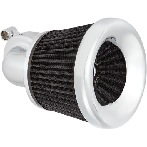 Arlen Ness #600-033 - Velocity 90° Air Cleaner Kit - Chrome