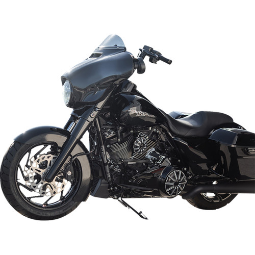 Arlen Ness #125-000 - Fork Boot Cover - Gloss Black Powdercoat - Smooth