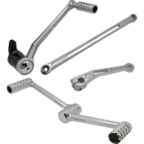 Arlen Ness #420-102 - SpeedLiner Foot Control Kit w/ Heel/Toe Shifter - Chrome