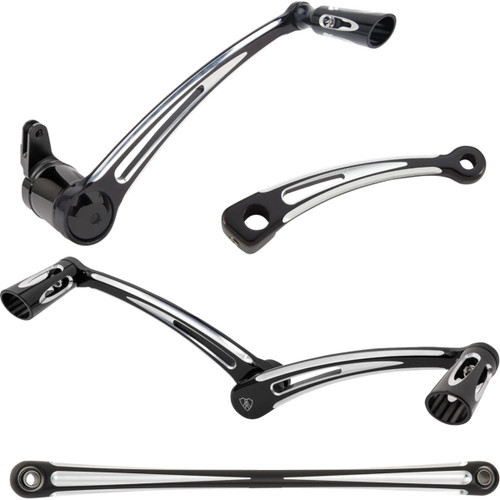 Arlen Ness #420-106 - Deep Cut Foot Control Kit w/ Heel/Toe Shifter - Black