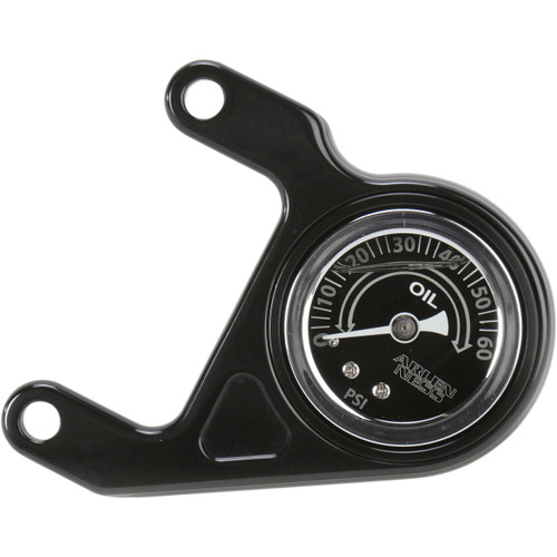 Arlen Ness #15-676 - Oil Pressure Gauge Kit - Radius - Black