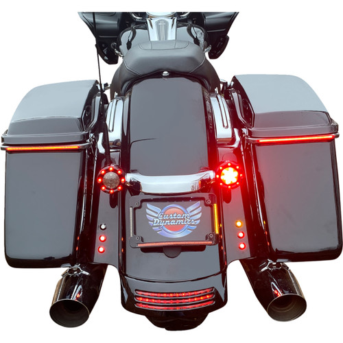 Custom Dynamics #TF05-SS6-B - Radius License Plate Frame - Black