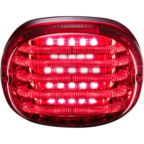 Custom Dynamics #PB-TL-SBW-R - Taillight - with License Plate Illumination Window - Red