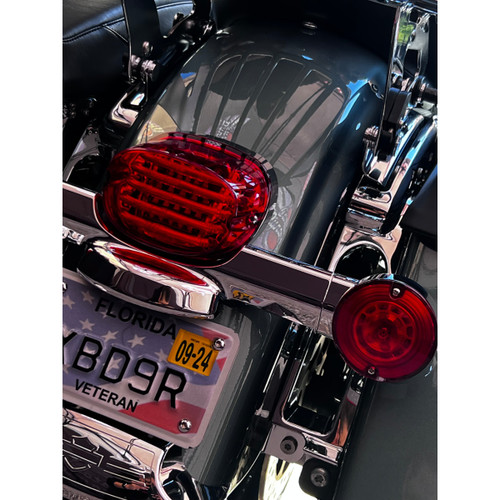 Custom Dynamics #PB-TL-SB-R - Taillight - without License Plate Illumination Window - Red