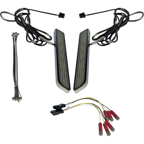 Custom Dynamics #CD-FORK-UNV-SC - LED Fork Light - Smoke - Chrome