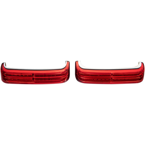 Custom Dynamics #PB-SBSEQ-BCM4CR - Saddlebag LED Lights - Sequential - Chrome/Red