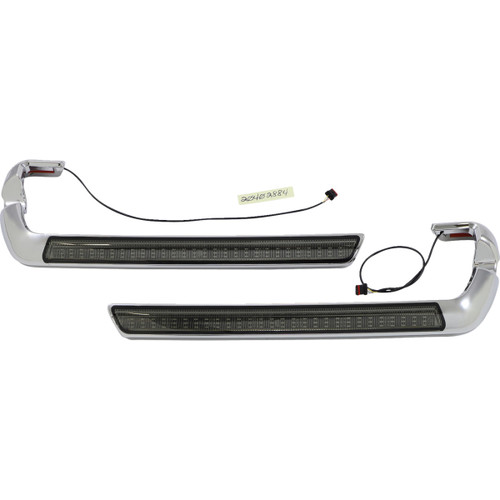 Custom Dynamics #CD-SB-SIDE-SC - LED Saddlebag Light - Smoke - Chrome