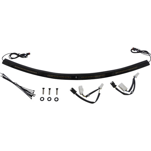 Custom Dynamics #CD-WT2-SEQ-01-B - Windshield Trim - Sequential Turn Signals - Black
