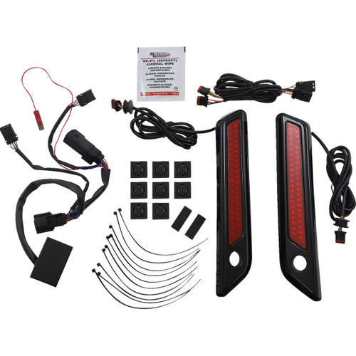 Custom Dynamics #CD-SBL-DC-RB - Latch Light - Saddlebag - Dual Color - Red - Black