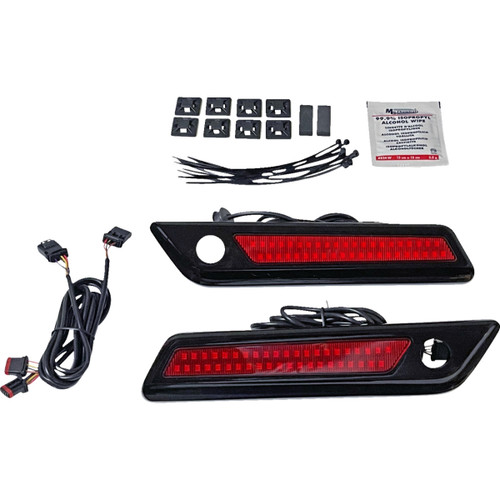 Custom Dynamics #CD-SBL-DC-RB - Latch Light - Saddlebag - Dual Color - Red - Black