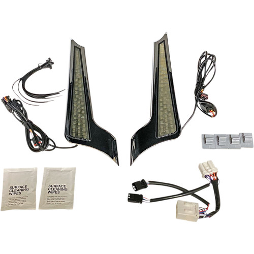 Custom Dynamics #CD-FASCIADC-HDC - Panel Lights - Chrome - Smoke Lens