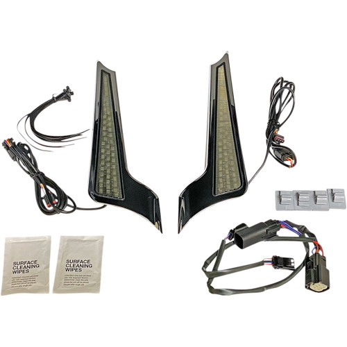 Custom Dynamics #CD-FASCIADCSS6C - Panel Lights - Chrome - Smoke Lens