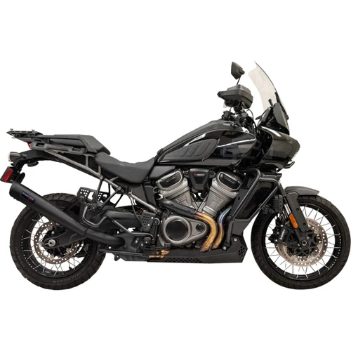 Bassani Xhaust #1P187SSB - 4" Stainless Steel Slip-On Exhaust - Black