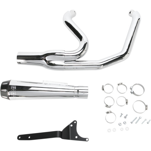 Bassani Xhaust #1FXR2 - Road Rage 2:1 Exhaust - Chrome