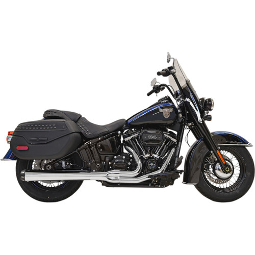 Bassani Xhaust #1S91R - 2-into-1 Road Rage Exhaust System - Chrome