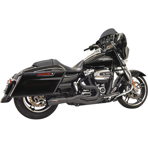 Bassani Xhaust #1F72B - Road Rage II 2-Into-1 Mid-Length Exhaust System - Black