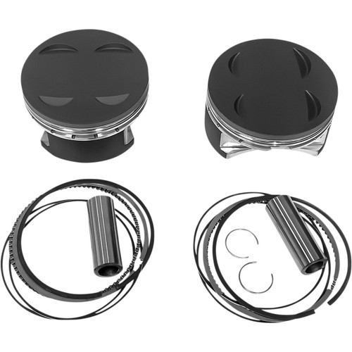 Revolution Performance, LLC #RP301-600 - Piston Kit - Flat-Top - For 139" Monster Big Bore Cylinder Kit - 107" M8