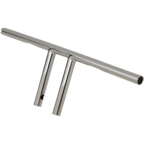 Drag Specialties - 1" T-Bar - Dimpled - Straight - 6" - Chrome