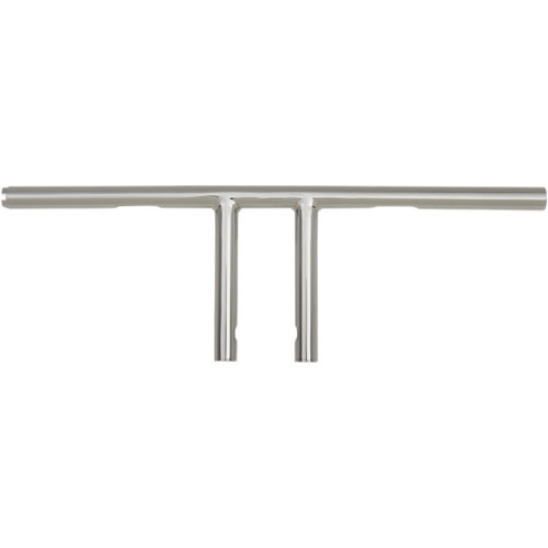 Drag Specialties - 1" T-Bar - Dimpled - Straight - 6" - Chrome