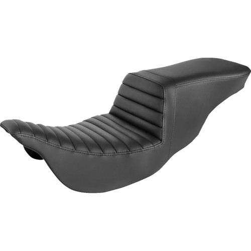 Saddlemen #808-07B-191 - Tour Step-Up Seat - Tuck-n-Roll - Black - FL '08-'24