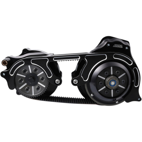 Belt Drives LTD. #TC2PBH-2-B - Open Belt Drive - 2" - Black - '07-'16 Big Twins