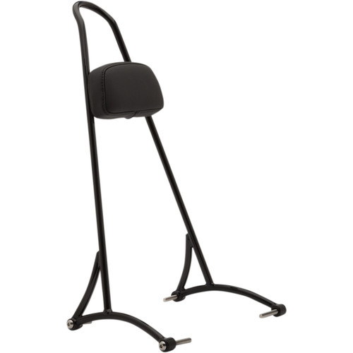 Burly Brand #B13-1505B - 20" Tall Sissy Bar - Black - HD Dyna