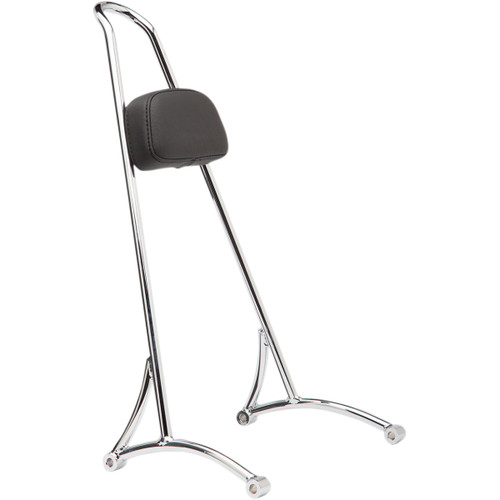 Burly Brand #B13-1505C - 20" Tall Sissy Bar - Chrome - HD Dyna