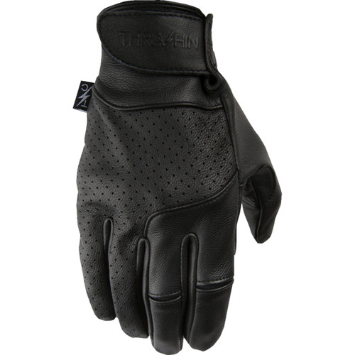 Thrashin Supply CO. #TSG-0001-10 - Siege Leather Gloves - Black - Large