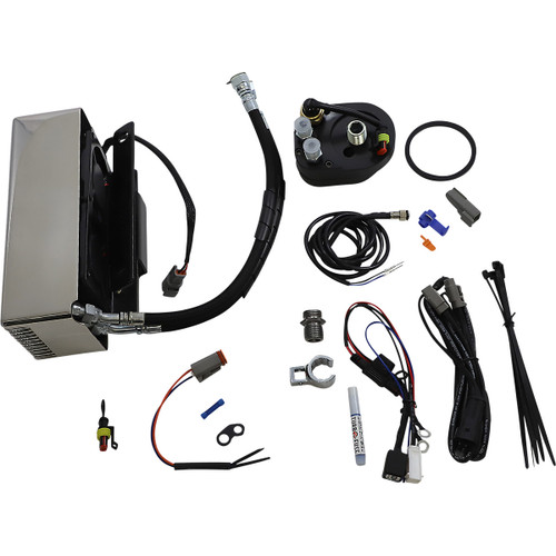 Ultracool #RF-2SS - Oil Cooler Kit - Chrome - Touring