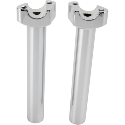 Drag Specialties - Forged Aluminum Handlebar Risers - Straight - 8" - Chrome