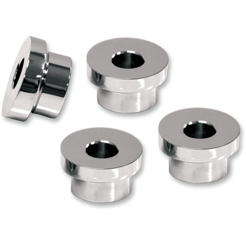 LA Choppers #LA-7400-00 - Angled Handlebar Riser Bushing Kit - 5° - Chrome