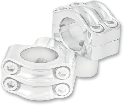 Risers - Four-Bolt - 1-1/2" x 1-1/4" - Chrome