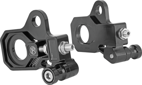 Performance Machine  #0117-0028M-B - Axle Adjuster Kit - Rear - Black