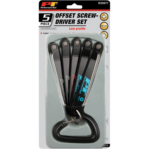 Performance Tool #W30977 - Screwdriver Set - Low Profile