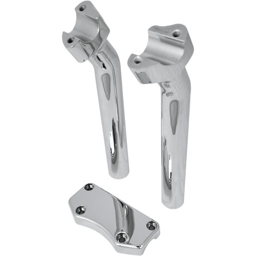 Drag Specialties - Handlebar Riser & Top Clamp Kit - 9-1/2" - Buffalo - Chrome