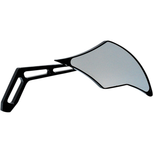 Pro-one Perf.mfg. #102301AB - Mirror - Weekend Warrior - Side View - Cut-Out/Flame Head - Oblong - Black - Right
