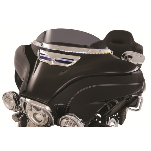Ciro #11000 - LED Windshield Trim - Chrome - FLH